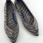 Rothy’s Womens The Point Gray Zebra Pointed Flats Shoes Size W6.5 Photo 0