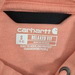 Carhartt Relaxed Fit Peach Hoodie with Logo Size S Photo 6