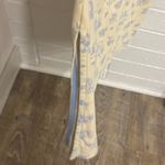 Vintage Liz Claiborne butter yellow and blue wild flower dress Photo 5