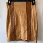 Leather Skirt Tan Photo 0