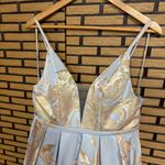 Blush Prom  Clarisse Deep‎ V-neck Brocade A-line Formal Dress
Size 4 Photo 3