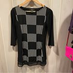 Style & Co Cute Y2K stretchy mesh whimsigoth geometric oversized tunic mini dress magic Photo 3