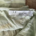 IRO  One Shoulder Ruffle TieredMini Dress Women’s Size 36 Green Photo 4