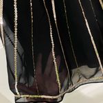 Apt. 9  Black and Silver Gold Sequin Sleeveless Tank Top Sz L Photo 2