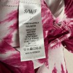 S/W/F Magenta Tie Dye Print Plunge V Photo 12