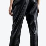 💕TED BAKER💕 Faydell Pleather Belt Detail Trouser ~ Black US 6 NWT Photo 1