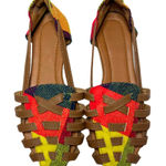 None Espadrille Woven Rainbow Flats Colorful Sandals Women's Size 5.5  EU 36 Photo 0