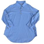 Soft Surroundings Top Women’s Small Oversized Tunic Coastal Beach Lagenlook Blue Photo 0