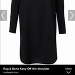 Rag and Bone  black off the shoulder long sleeve shirt dress size xs oversized Photo 15