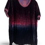 Johnny Was  The Velvet Tee oversized fit a purple and blue ombré colorway small Photo 0