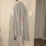 We The Free  Gray and Maroon Sweatshirt Free People Tee Tunic Top Size Medium Photo 5