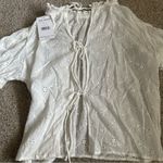 Free People  Letters Fo Juliet Eyelet Top In Ivory Photo 6