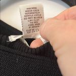 Max Studio Black Long Sleeved Top with Flared Cuffs and Crew Neck Photo 5