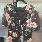 Yumi Kim 💕 Midnight Love Dress Wild Rose Black Floral Print XL NWT *Missing Belt Photo 10
