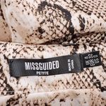 Missguided Petite Snake Animal Print Mini Skirt Ruched Side Photo 2