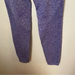 Rocky Gains Leggings Purple Ribbed Athletic Athleisure Workout Comfy Stretchy Size L Photo 2