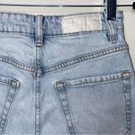 PacSun Stretch 90s Boyfriend High Rise Light Blue Denim Wash Raw Hem Jeans 25 Photo 3