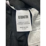 Reformation Womens Black Sleeveless V Neck Cami Tank Wide Leg Jumpsuit Size 4 Photo 4