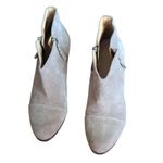 Rag and Bone  Suede Ankle Boots 39.5 US 9.5 Nude Taupe V-Cut Block Heel Booties Photo 1