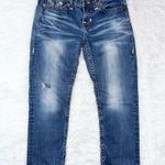 Big star THE BUCKLE //  Women’s Maddie Low Rise Cropped Blue Jeans 27 Photo 1