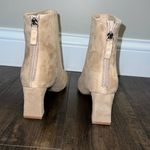 Lulus  Oceane Mushroom Beige Suede Heeled Ankle Booties Photo 4