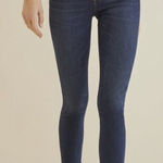 AGOLDE Amour Vert Exclusive Sophie High Rise Skinny Crop Dark Wash Size 26 Photo 0