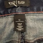 White/ Black Women's stretch jeans skirt. Size L.$35. Photo 6