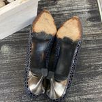 Stuart Weitzman Black & Silver Print Point Toe Pump Kitten Heel Shoes
7.5 Photo 3