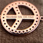 Brand New 18K Gold AntiWar Genuine Diamonds Convertible Anklet/Bracelet Photo 3