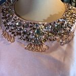 Adrianna Papell Adriana Papell Dusty Rose Gown with Rhinestone and Beaded Neckline Size 16 Photo 2