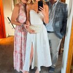 V. Chapman White Lucia Corset midi dress bridal Size 4 Photo 5