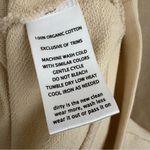 Toad&Co Cream Organic Cotton Long Sleeve Hooded Sweatshirt Dress Size S Tan Photo 8