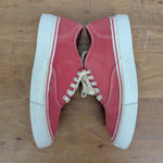 Ralph Lauren Polo  Women's Red Low Top Sneakers, Size 7.5B Photo 5
