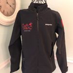 Patagonia  Adze Polartec Windbloc Soft Shell Zip Front Jacket Sz S Black Logo Photo 0