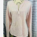 Socialite Pink Long Sleeve Fuzzy V-neck Top - size XL Photo 0