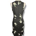 Banana Republic  Women’s Midi Ruffle Floral Faux Wrap Dress Size 8 Photo 4