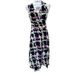 Inc International Concepts Dress Large Handkerchief Hem Wrap Floral Garden VNeck Photo 4