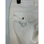 D*Klic White Jeans Size 34 inches Tall Denim Bedazzled Pockets NWT UK Photo 2
