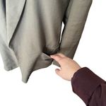 ZARA  Open Front Blazer Brown Women’s Size Small Relaxed Fit Lightweight Pockets Photo 7