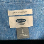 Old Navy  Blue Denim Button Down Top Size L Photo 3