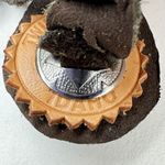 Soft Brown Leather Fringe Western Concho Twin Falls Idaho Boho Keychain Keyring Photo 6