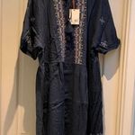 Knox Rose NWT  Embroidered Button Front Tassel Photo 4