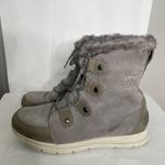Sorel  Explorer Joan Gray Suede Waterproof Ankle Snow Winter Boots Sz EU 41 US 10 Photo 2