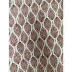 Andthewhy  Deep V Neck Leaf Pattern Maxi Dress‎ Medium Smocked Waist Retro Trad Photo 3