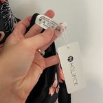 NEW NWT HOLIPICK High Neck One Piece Cutout Swimsuit Black Coral Tropical Floral Size M Photo 6