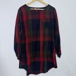 Cupshe NWT Plaid Dress With Roll Tab Sleeves And Pockets Size Medium Photo 1