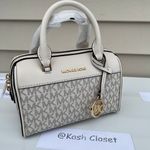 Michael Kors MK Travel XS Duffle Xbody - Lt Cream Multi Photo 6