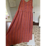 Universal Threads Universal Thread Midi Dress Tie-Back Button Euro Summer Scandi Coastal Cowgirl Photo 5