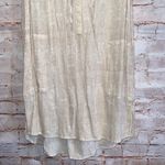 prAna  Natassa Crinkle Tunic top sleeveless M v neck pockets cream pullover Photo 2