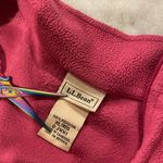 L.L. Bean Size XL Pink Mock Neck Floral Print Quarter Zip Fleece Top Zip Pocket Photo 9